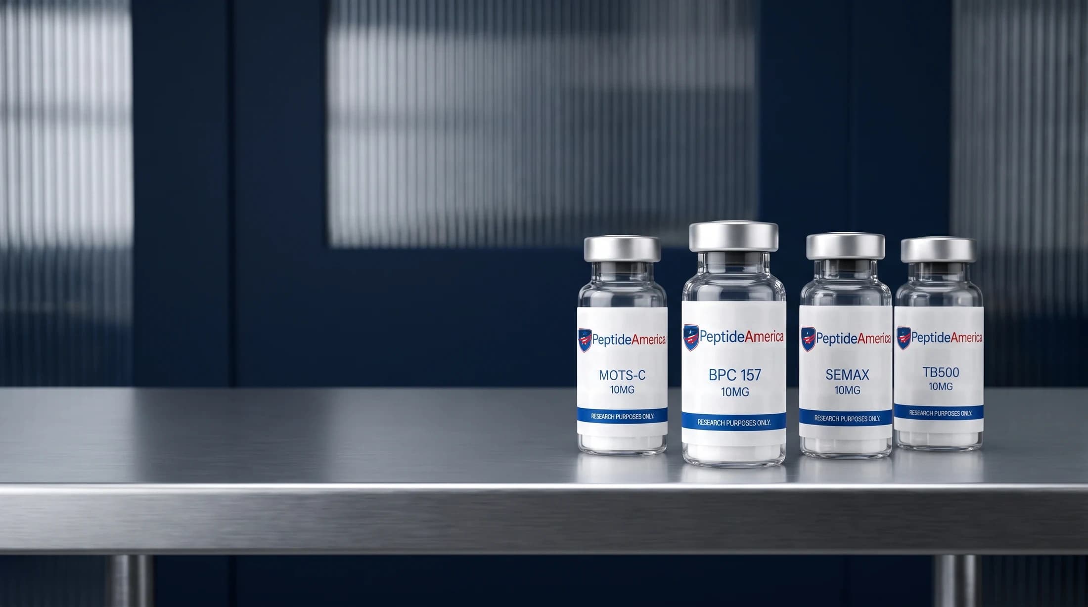 Peptide America branded research vials